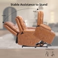 thumbnail image 4 of Yeshouse Oversized Power Lift Recliner Chair - Heat and Massage, Faux PU Leather Lift Recliner Chair for the Elderly, Designed for the Elderly and People with mobility impaired, 4 of 7
