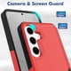 thumbnail image 4 of Funda para Samsung Galaxy S25 FE, [Probado con Nivel Militar], con Protector de Pantalla HD, Funda Protectora de Doble Capa Resistente y Antideslizante para Galaxy S25 FE (Roja), 4 of 7