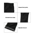 thumbnail image 6 of Little Donkey Andy Mens Waterproof Breathable Rain Pants Lightweight Quick Dry Stretch Golf Hiking Pants Black S, 6 of 7