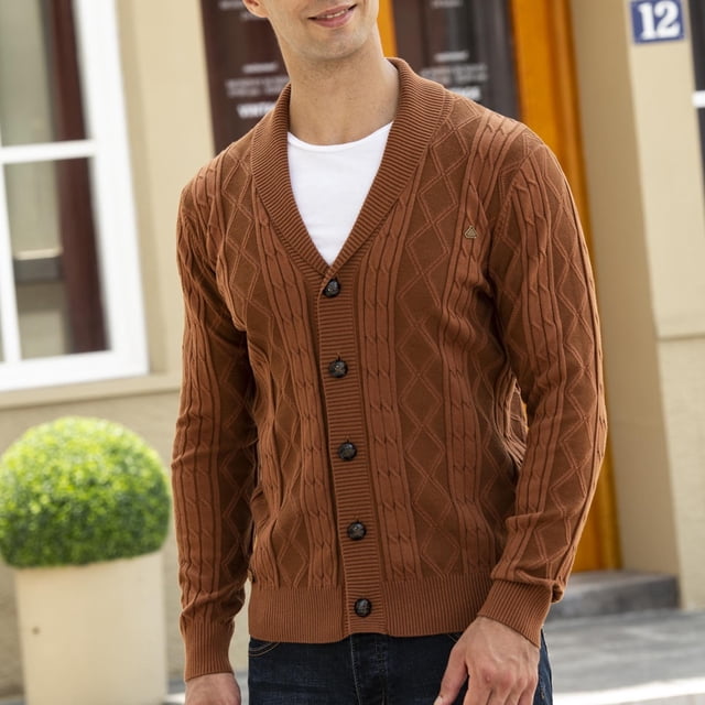 Vestes pour Femmes Cardigan de Mode pour Hommes Couleur Unie Col à Revers Veste Tricotée à Manches Longues en Liquidation