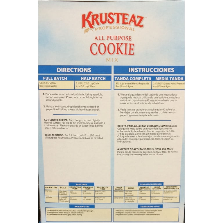 Krusteaz, All Purpose Cookie Mix, 5-Pounds, Suitable for Baking