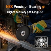 Mellif Brushless Cordless Angle Grinder, Compatible with Dewalt 20V MAX Battery, Side Grinding and Polishing Tool(with Battery)