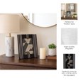 thumbnail image 5 of Picture Frame with Striped Design for Tabletop - Decorative Frame for Living Room, Bedroom, and Entryway Decor - Sleek Accent for Office Desk, Shelf, and Travel Photos Display - 10", Black & Ivory, 5 of 13