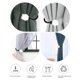 thumbnail image 2 of GOOHOCHY 1 par de casas elegantes cortina pólooks decorativo cortina cortina cortina ganchos, 2 of 8