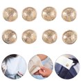 thumbnail image 2 of Miangastore Cuff Links Golden Metal 10Pcs 0.7X0.7In, 2 of 9