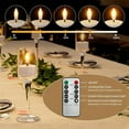 thumbnail image 4 of Rechargeable Flameless Tea Lights Candles with Charging Station 6Pcs Battery Tea Lights Candles with Remote & Timer, 4 of 9