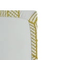 thumbnail image 3 of Ambesonne Geometric Fitted Sheet, Entangled Stripes, Queen Size, Yellow and White, 3 of 3
