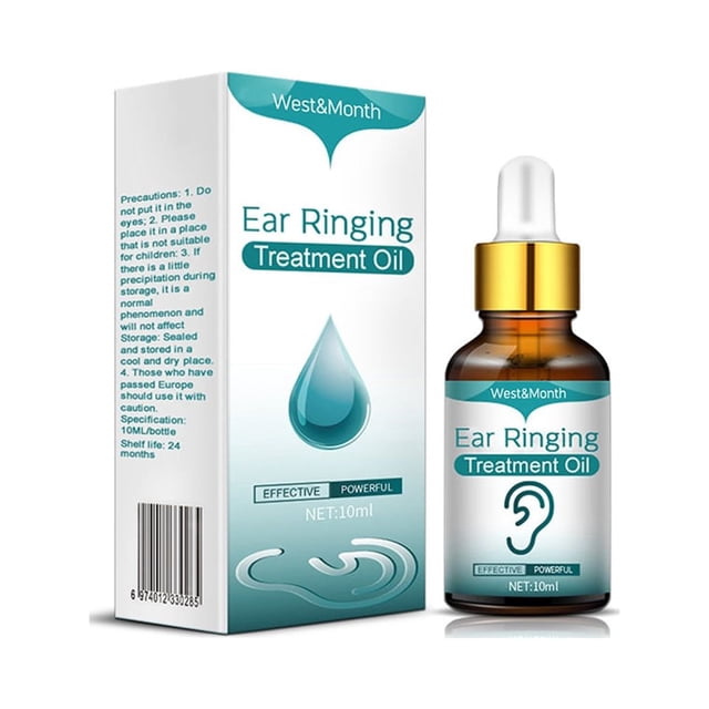 Las gotas para los oídos naturales de 10 ml alivian eficazmente el dolor de oído y el tinnitus para hombres y mujeres