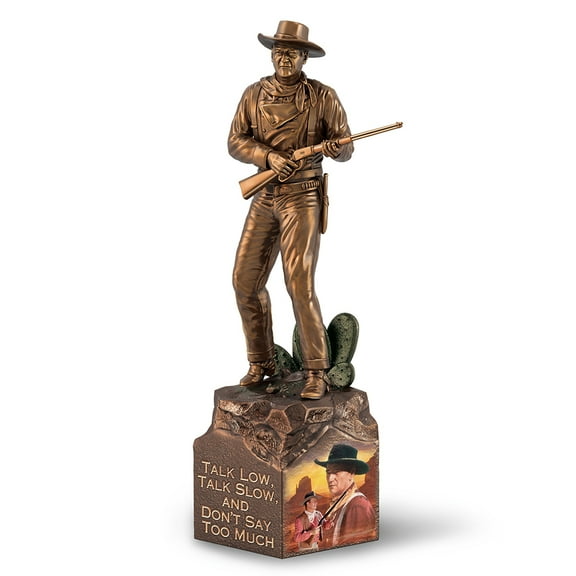 The Bradford Exchange John Wayne The Legend Sculpture: Don't Say Too Much #2 7.5-inches