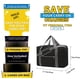 thumbnail image 2 of Bolsa para objetos personales de Spirit Airlines, bolsas de mano plegables de 18 x 14 x 8 para aviones, bolsas de viaje para mujeres y hombres (negra como la nieve (con correa para el hombro)), 2 of 6