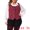 Burgundy, variant on DARING DIVA Women's Plus Size Sleeveless Jacquard Vest 1X Black