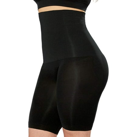 High Waisted Body Shaper Shorts - Shapewear for Women Tummy Control Small  to Plus-SizeBlackSmall 