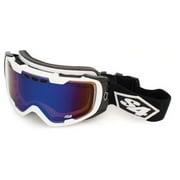 S4 Alrt Goggle in Shiny White-Blue - Stay Safe and Stylish on the Slopes!