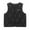 Black, variant on Mgmyaa Kids' Sleeveless Button Vest Jacket for Boys and Girls, Lightweight Warm Fleece Outerwear, Midi Size 7-15 Years