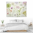 thumbnail image 3 of YANMS Tapestry, 40 X 30 Inch Hanging Wall Tapestry For Bedroom Dorm Decor - Beautiful Watercolor Dandelion Floral, 3 of 7