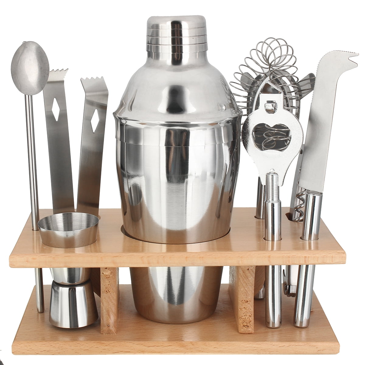 Stainless Steel Cocktail Shaker Mixer Drink Bartender Martini Bar Set Tool Kit Walmart Canada