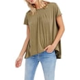 thumbnail image 1 of Camiseta básica Free People Little Gem para mujer, verde, pequeña, 1 of 1