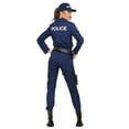 thumbnail image 2 of FUN Costumes Women's Tactical Cop Jumpsuit, Navy, 2 of 2