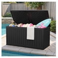 thumbnail image 7 of SONGMY 270 Gallon Outdoor Storage Deck Box with Divider, Double Wall Storage Box with Lockable Lid for Garden Tools, Pools Supplies (Black), 7 of 7