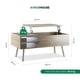 thumbnail image 4 of Mesa de Café Elevable MDF Color Negro con Almacenamiento Interno, Mesa de Centro marron claro M, 4 of 8