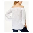 thumbnail image 2 of MAISON JULES $60 Womens New 1396 White Blouse Top XS B+B, 2 of 2