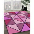 thumbnail image 2 of Ahgly Company Indoor Round Patterned Medium Violet Red Pink Area Rugs, 6' Round, 2 of 6