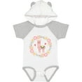thumbnail image 3 of Inktastic Llama Rose Flower Wreath Girls Baby Bodysuit, 3 of 5