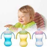 SPRING PARK Baby Anti-choked Straw Bottle Drinking Water Kids Sippy Cup Handle Toddler Feeding Cup
