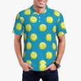 thumbnail image 1 of Balery Ball Tennis Camisa Polo de Hombre con Estampado, de Manga Corta y Tejido Medio, Camisa Tipo Golf Polo-Large, 1 of 6