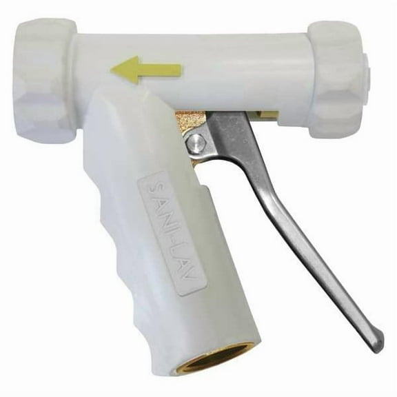 Sani-Lav Spray Nozzle,Brass/SS,White N1TW