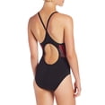 thumbnail image 2 of TYR SPORT Women's Phoenix Splice Diamondfit Swimsuit (Black/Burgundy,  38), 2 of 4