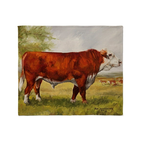 CafePress - Hereford Bull The Champion Throw Blanket - Soft Fleece Throw Blanket, 50"x60" for All Ages