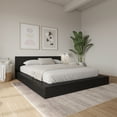 thumbnail image 2 of Nexera Kanso Queen Size Low Profile Platform Bed, Black, 2 of 7