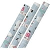 Cartoon Llama Alpaca Elements Wrapping Paper for All Gift Wrap Occasions 3 Sheets-23 inch X 58 inch Per Sheet