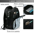 thumbnail image 4 of Easygdp Blue Bathroom Mochila para Laptop de Viaje con Puerto USB, Mochila para Laptop con Puerto de Carga USB para Mujeres y Hombres, 4 of 7