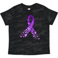 thumbnail image 3 of Inktastic Alzheimer's Awareness Purple Ribbon Made of Heart Boys or Girls Toddler T-Shirt, 3 of 5