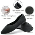 thumbnail image 3 of Ataiwee Women's Wide Width Flat Shoes, Plus Size Casual Pointy Toe Slip on Wide Ballet Shoes., 3 of 8