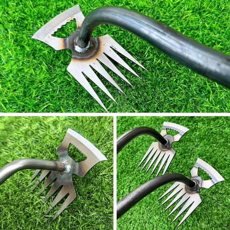 Upgrade your gardening experience with the 2024 High-Quality Ergonomic and Durable Manual Manganese Steel Weeding Tool. Featuring 6 Teeth for Easy-to-Use Uprooting in Yard Maintenance.