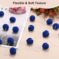 thumbnail image 2 of Uxcell 6.56ft x 1.18 inch Felt Ball Garland, Pom Pom Garland with 30 Balls Sapphire Blue 3 Count, 2 of 6