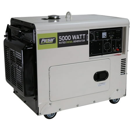 Pulsar 5,500-watt Diesel Portable Generator with Electric Start
