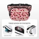 thumbnail image 5 of Balery Rose Flowers Mochila Cinturón para Mujeres y Hombres, Bolsa de Cintura Impermeable de Doble Capa con Correa, 5 of 8