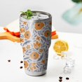 thumbnail image 3 of 30oz Pioneer Flower Floral Print Pattern Tumblers Stainless Steel Tumbler with Lid and Straw,Vacuum Insulated Double Wall Travel Tumbler Cups Mug with Cleaning Brush for Coffee,Tea, 3 of 7