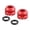 Red, variant on CEORPER 1pair Universals Tire Valves Stem Caps Reliability Air Seal Inner Valves Nut