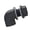 25mm, variant on Fish Bulkhead Elbow Connector 90 Degree Threaded PVC Pass-Through Fitting for Overflow Plumbing Aquatic Lines
