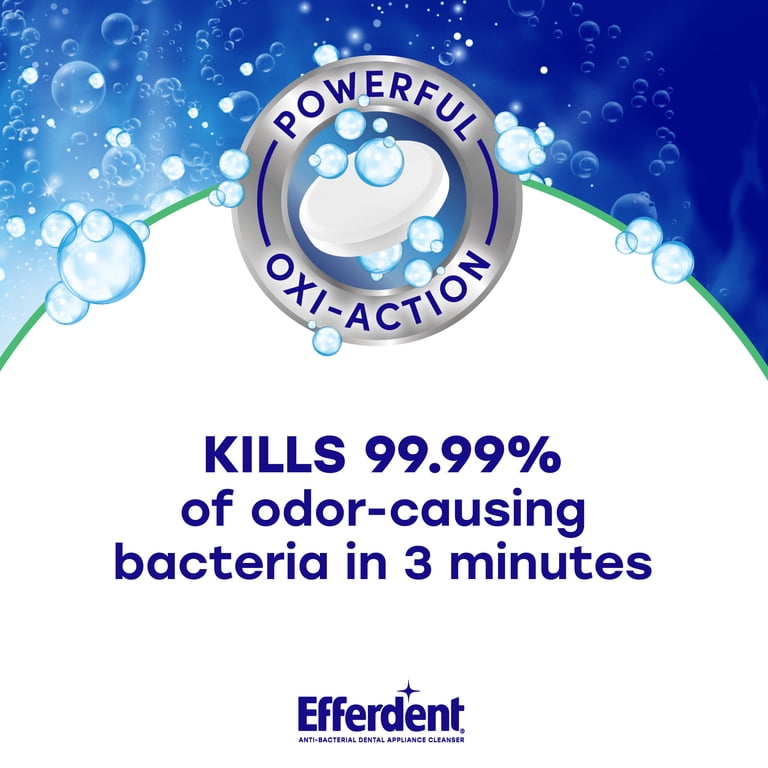 Efferdent Retainer & Denture Cleaner Tablets, Minty Fresh, 44 Count photo 2