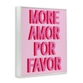 thumbnail image 4 of Stupell Industries Pink More Amor Typography Painting White Framed Art Print Wall Art, 16 x 20, 4 of 10