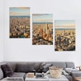 thumbnail image 4 of Nawypu  Barcelona Spain Pictures Wall Decor Canvas Wall Art For Living Room Bedroom Office Landscape Prints Poster Printing With Framed 12''x16''X3 Panels, 4 of 4