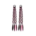 thumbnail image 1 of Trenza de boxeo para mujer, dulce y fresca, trenza sucia estilo Spice Girl, mechas, trenza retorcida, cabello largo, peluca de cola de caballo doble, trenza, 1 of 5