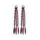 thumbnail image 1 of Trenza de boxeo para mujer, dulce y fresca, trenza sucia estilo Spice Girl, mechas, trenza retorcida, cabello largo, peluca de cola de caballo doble, trenza, 1 of 1