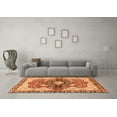 thumbnail image 3 of Ahgly Company Indoor Square Persian Orange Traditional Area Rugs, 4' Square, 3 of 4